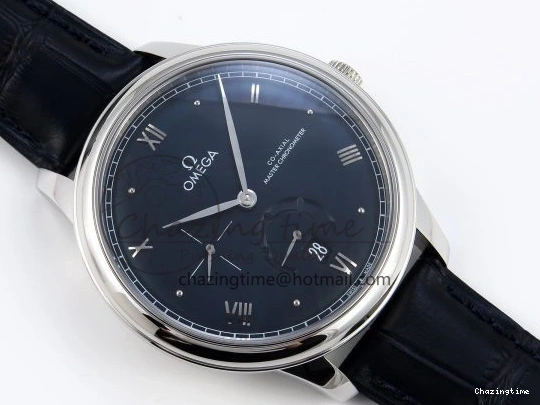 1221 De Ville Power Reserve SS MKF 1:1 Best Edition Black Dial on Black Leather Strap A Packable 7744